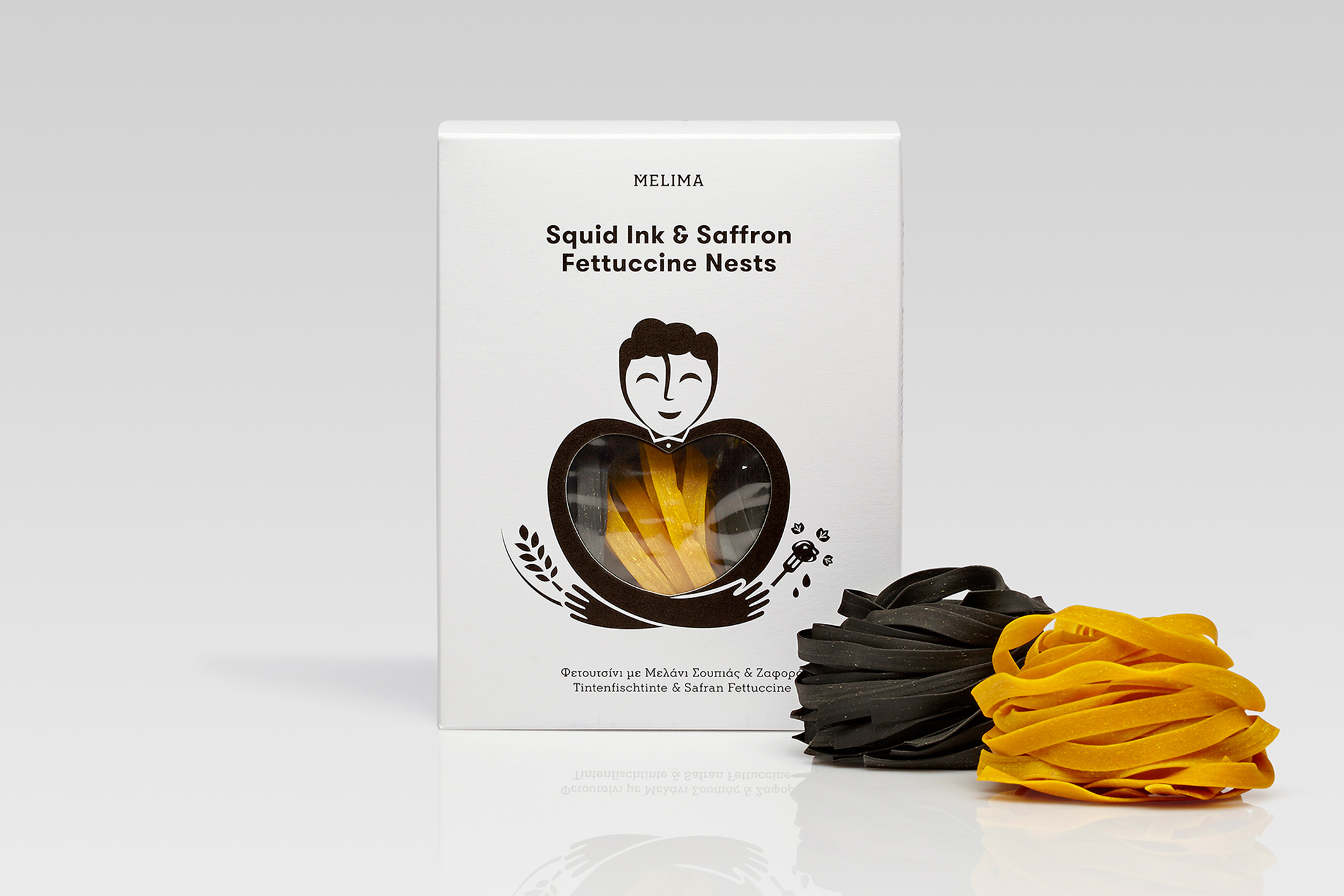 Squid Ink & Saffron Fettuccine Nests